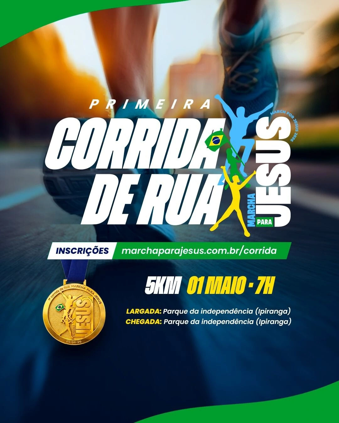 Foto1ª Corrida de Rua Marcha para Jesus 2026