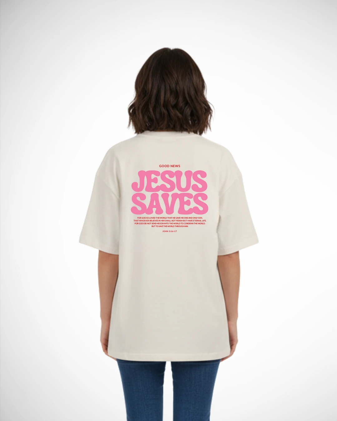 FotoCamiseta Oversized Jesus Saves