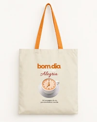 Eco bag Bom dia com muita alegria