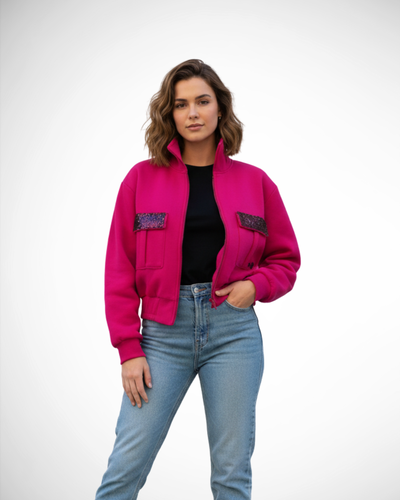 Foto Jaqueta Bomber Moletom +QV