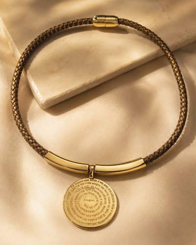 FotoColar Oração Pai Nosso Dourado Premium