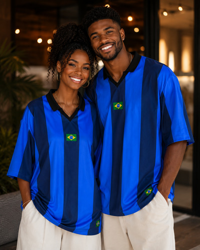 Foto Camiseta Oversized Brasil Legacy Azul