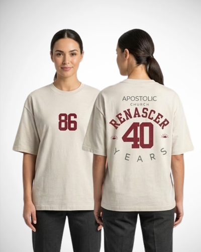 Foto Camiseta Oversized Renascer 40 anos