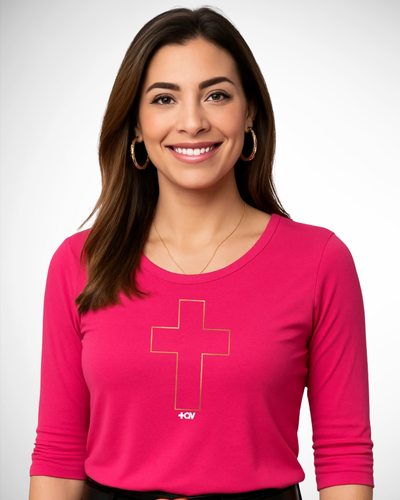 Foto Blusa +QV Cruz Dourada