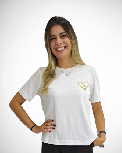 Foto Blusa +QV Heart Off-White
