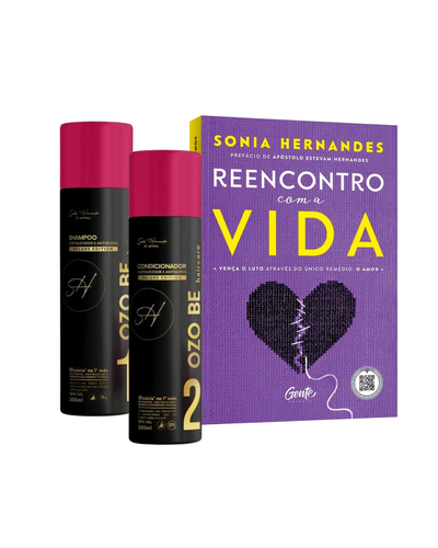 Foto Kit exclusivo Livro Reencontro com a vida + Kit Renovação Capilar