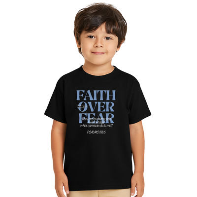 Foto Blusa Infantil masculina Faith Over Fear