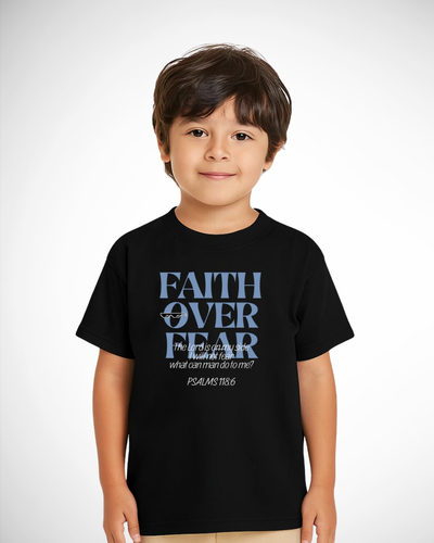 Foto Blusa Infantil masculina Faith Over Fear