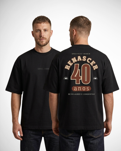 Foto Camiseta Oversized Renascer 40 anos
