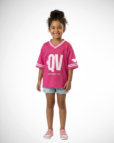 Foto Camiseta Oversized +QV Romanos 8:37 Infantil