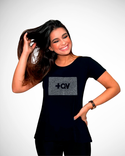 Foto Blusa +QV Stones Manga Curta