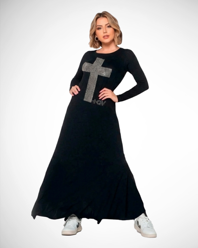 Foto Vestido +QV Cristais Brancos