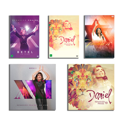 Foto Box Renascer Praise 3 DVDs + 2 CDs