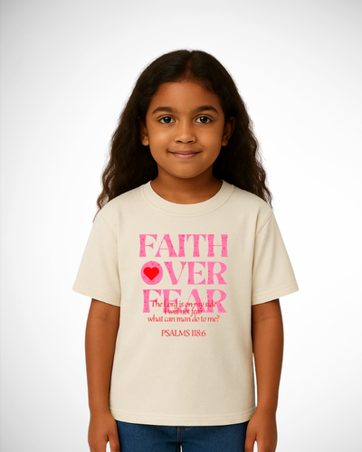 Foto Blusa Infantil feminina Faith Over Fear