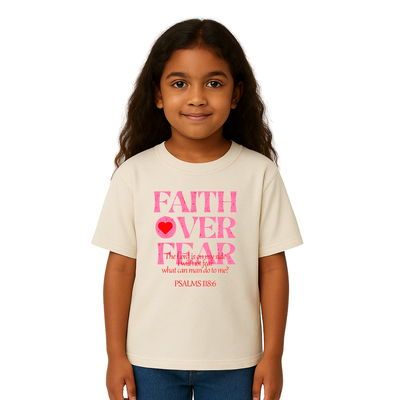 Foto Blusa Infantil feminina Faith Over Fear