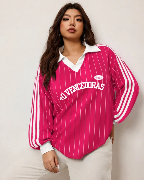Blusa Oversized +Q Vencedoras Pink