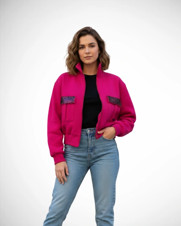 Jaqueta Bomber Moletom +QV