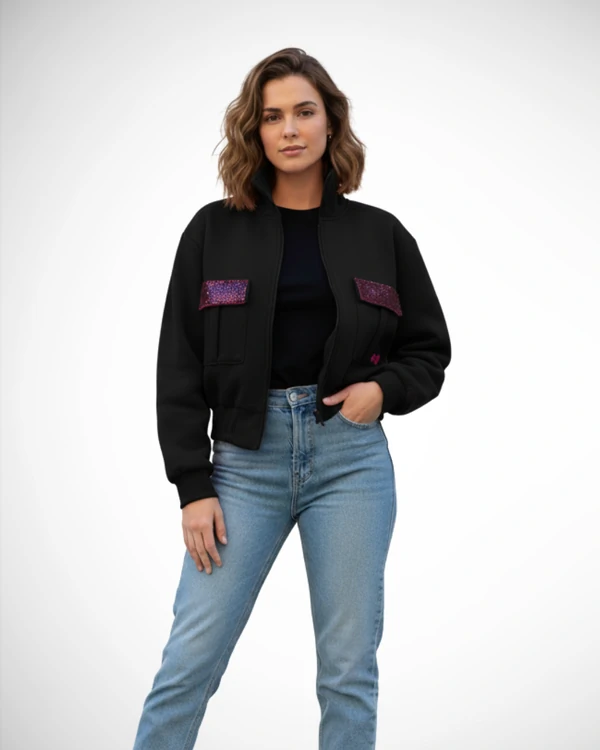 Jaqueta Bomber Moletom +QV