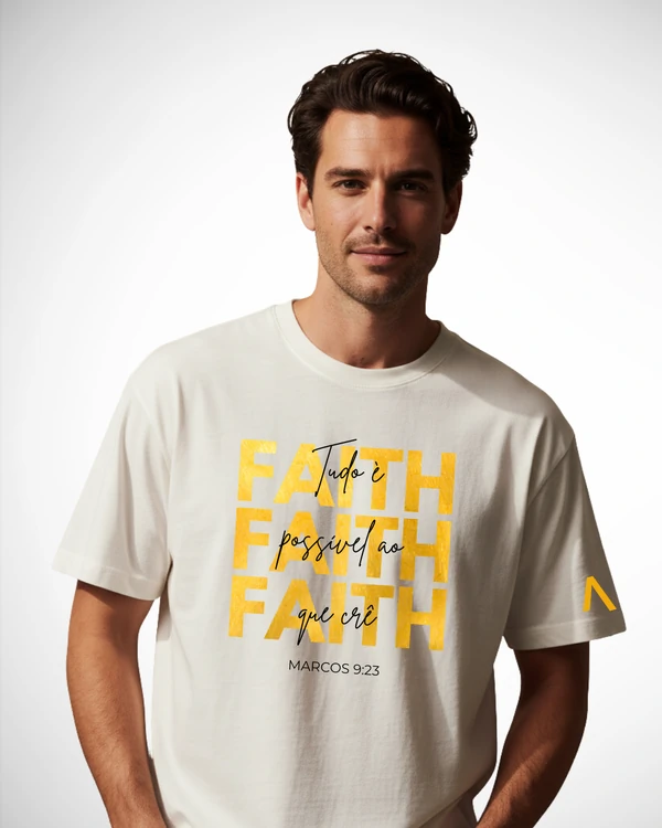 Camiseta Off-white Marcos 9:23 - Reveillon 2026