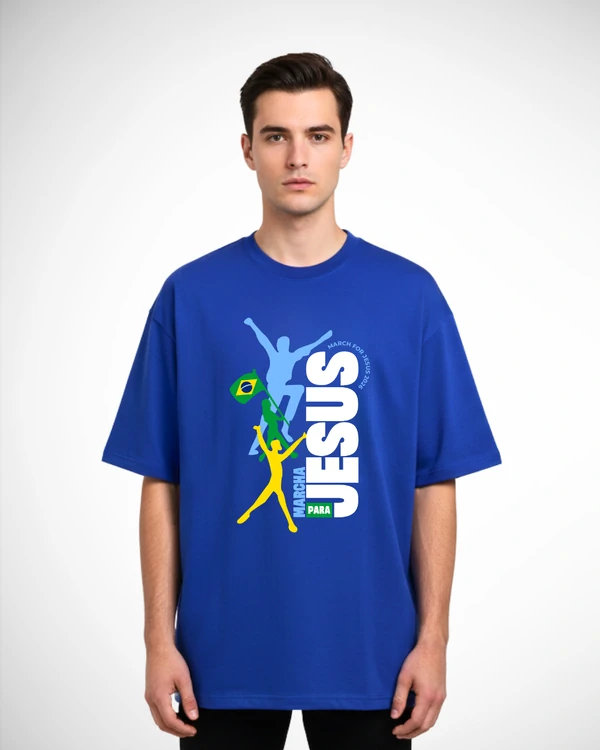 Camiseta Oversized Marcha para Jesus 2026