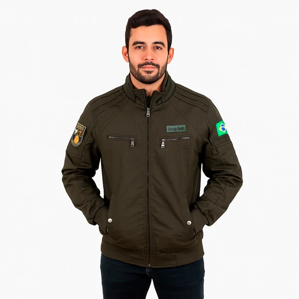 Jaqueta sarja masculina forrada homens invencíveis