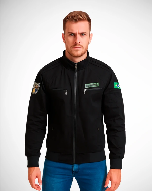 Jaqueta Homens Invencíveis com capuz removivel