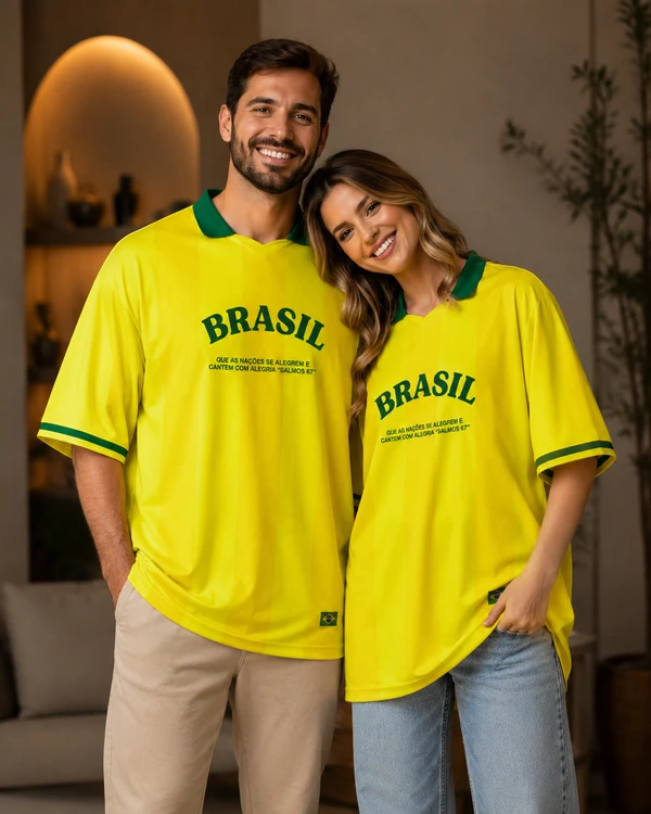 Camiseta Oversized Brasil Salmos 67