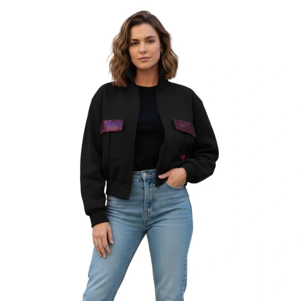 Jaqueta Bomber Moletom +QV