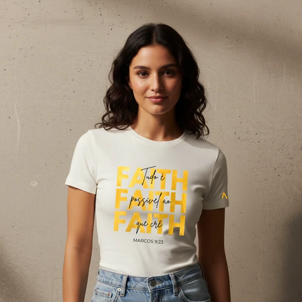 Baby Look Off-white Marcos 9:23 - Reveillon 2026