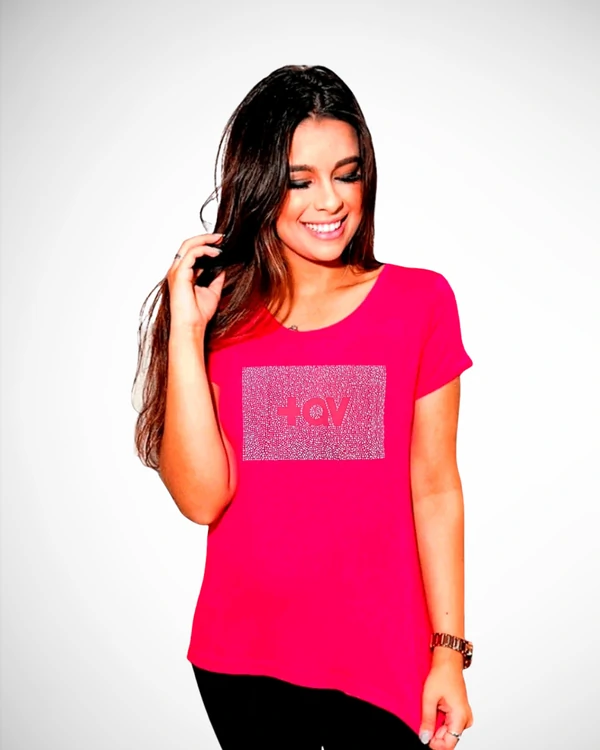 Blusa +QV Stones Manga Curta