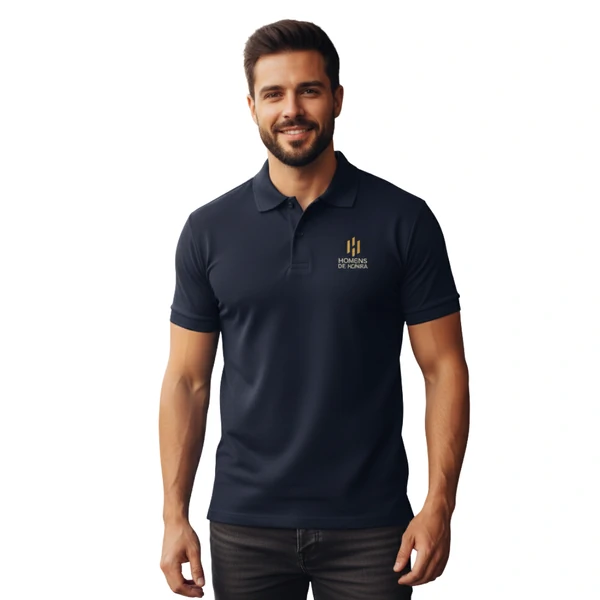 Polo Premium Homens de Honra Bordada