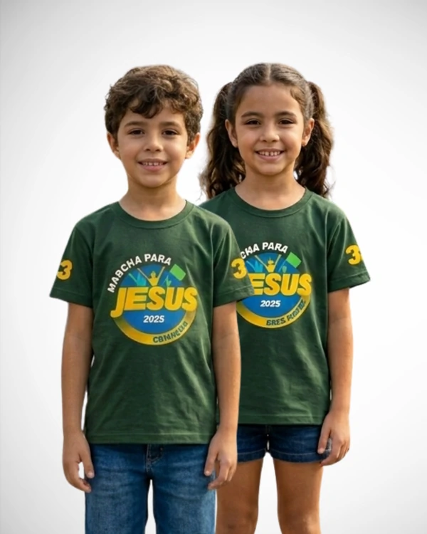 Camiseta Infantil Marcha para Jesus 2025