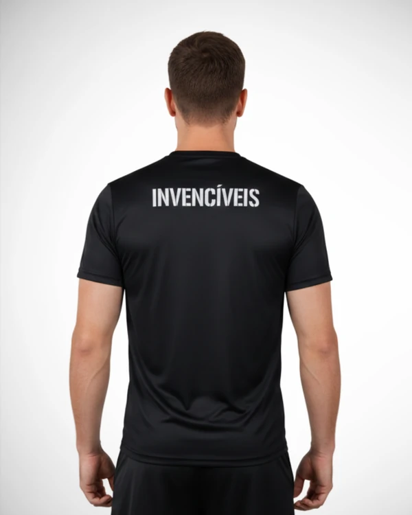 Camiseta Dry Fit Bordada Homens Invencíveis