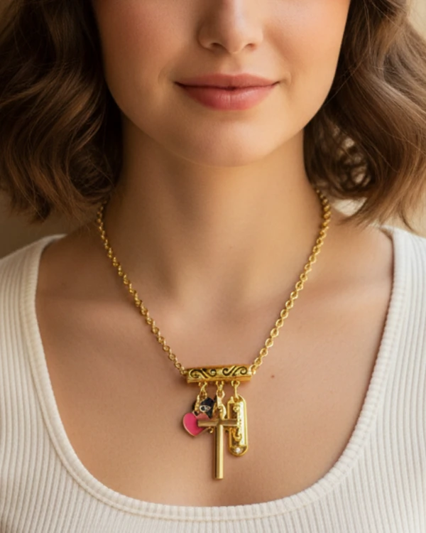 Colar Semi Joia Símbolos Proféticos