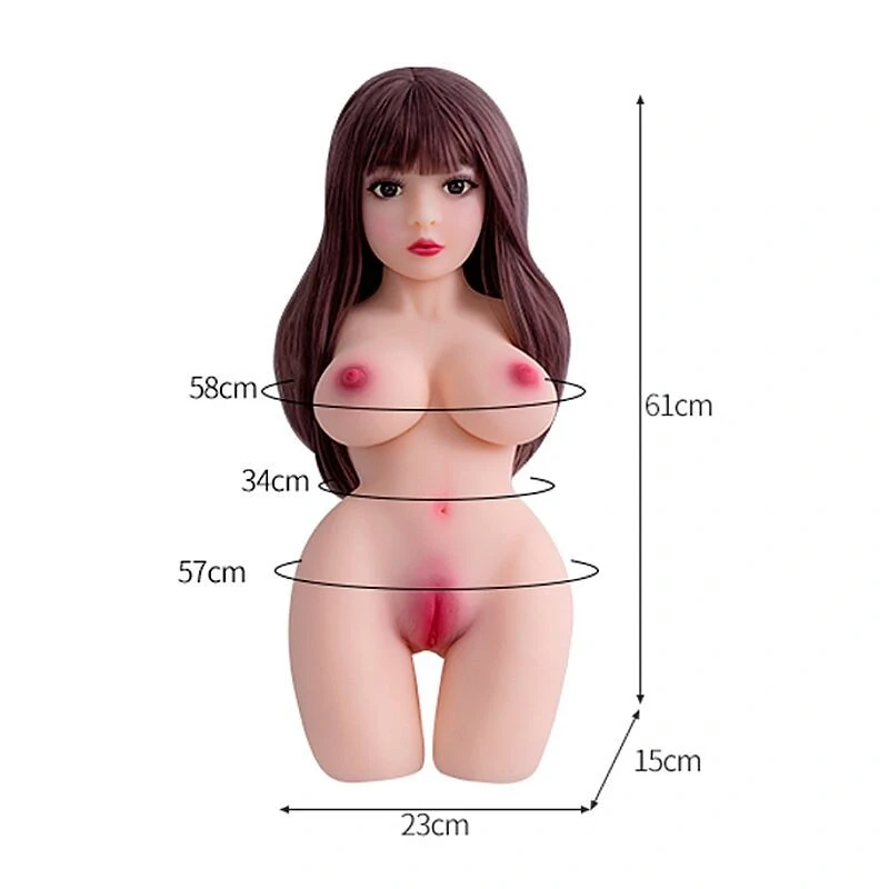 Foto Boneca Sexual Realística Meio Corpo Boca Vagina e Ânus Sex Doll