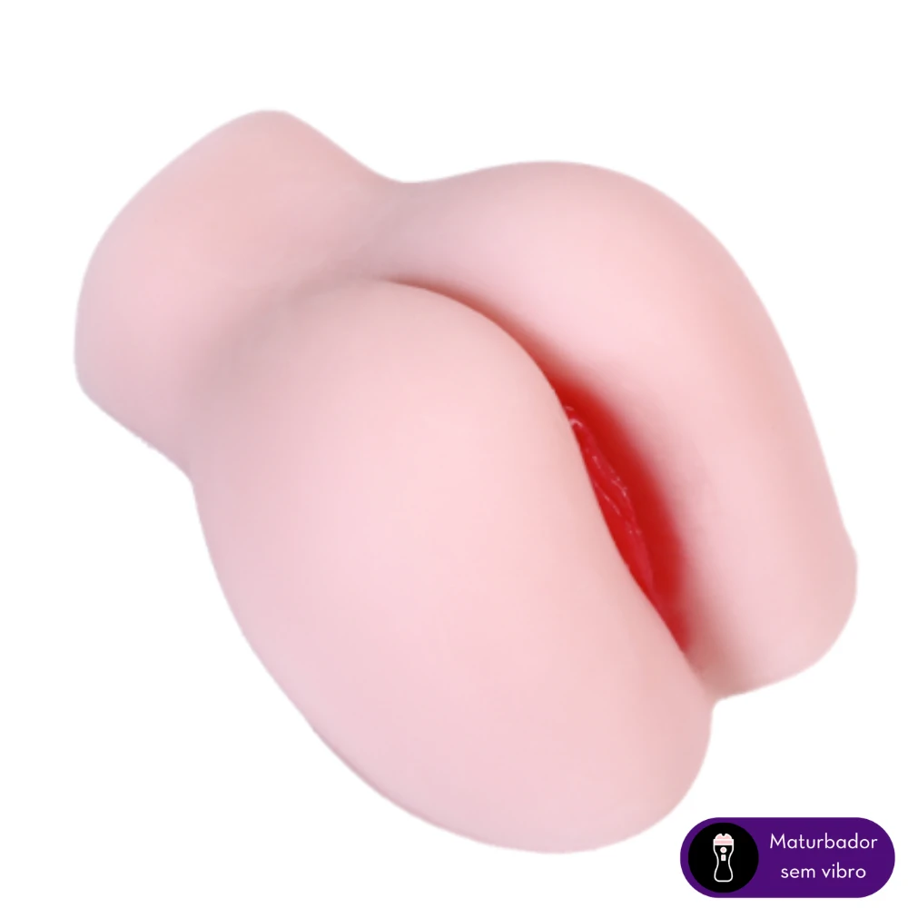 Foto Mini Masturbador Masculino Bumbum Cyberskin Super Macio Vagina e Ânus