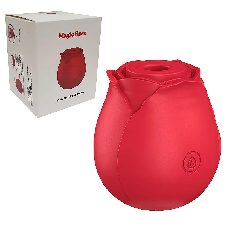 Foto Vibrador Rosa Estimulador de Clitóris com 10 modos de Pulsação