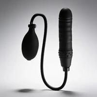 Pênis Plug Anal Inflável Silicone 14,5 cm x 4 cm - Dom H9