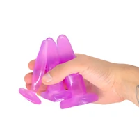 Kit de Plug Anal de Silicone Dilatadores com Vibrador Bullet - 6 Peças + Vibrador