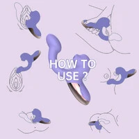 Vibrador Dupla Estimulação com 10 Modos de Vibração, App Interativo- Magic Motion Magic Ponder