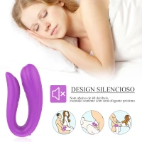 Vibrador de Casal Mermaid Multivelocidade em Silicone