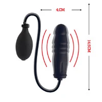 Dildo H8 Inflável em Silicone com Bomba Manual com Controle de Pressão