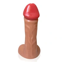 Pênis Thanos 28 cm x 8,2 cm Gigante Grosso Flexível com Escroto