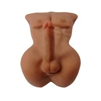 Masturbador Boneco Homem Meio Corpo em Cyberskin Grande 27kg