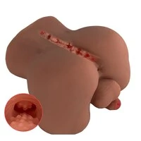 Meio Corpo Masculino Masturbador Ânus Apertado Texturas