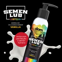 Gel Lubrificante Beijável Semen Lub LGBTQIA+ Sabor Vanilla