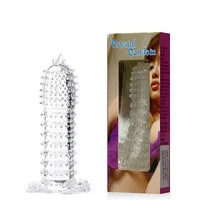 Capa Peniana com Saliências Massageadoras Silicone
