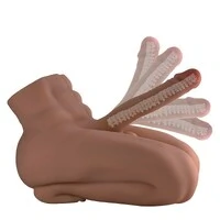 Boneco Meio Corpo Masculino de Joelhos com Pênis 20 cm