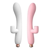 Vibrador Ponto G com Estimulador Clitoriano Toque Aveludado Super Macio