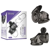 Anel Peniano Duplo com Vibro - Double Cock Slevee